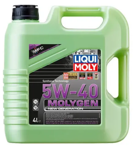 Envase de aceite LIQUI MOLY LIQUI MOLY MOLYGEN 5W40 FULL SINTETICO - GL 4LT grado 5W40 - Lubricentro Piloto
